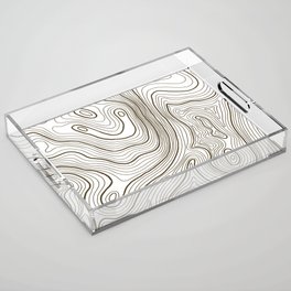 Topo Lines Acrylic Tray