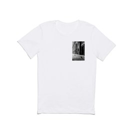 Two French Cats, Paris Left Bank black and white cityscape photograph / photography T Shirt