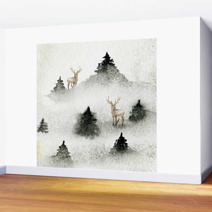 Winter Wonderland 6 Wall Mural by julianarw | Society6