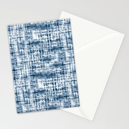 Hand Dyed Stripes Blue Stationery Card