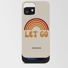 Let Go Retro Minimalistic Wall Art Poster iPhone Card Case