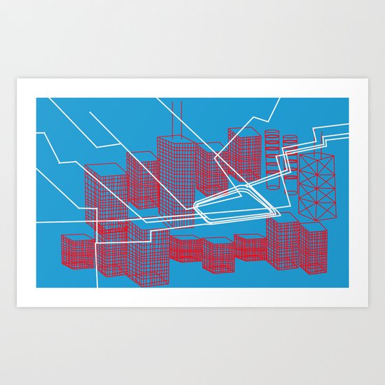 Chicago EL Train Art Print