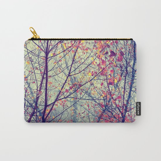 trees misty morning Carry-All Pouch