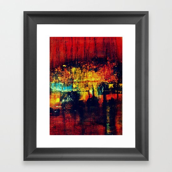 entering port Framed Art Print