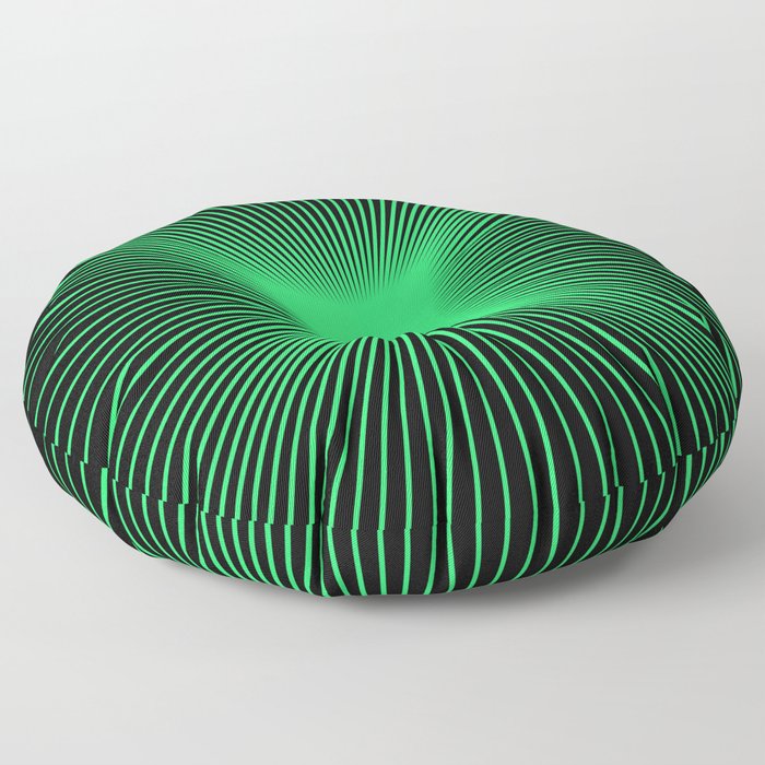 The Emerald Illusion Floor Pillow