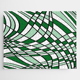 Abstract pattern - green. Jigsaw Puzzle