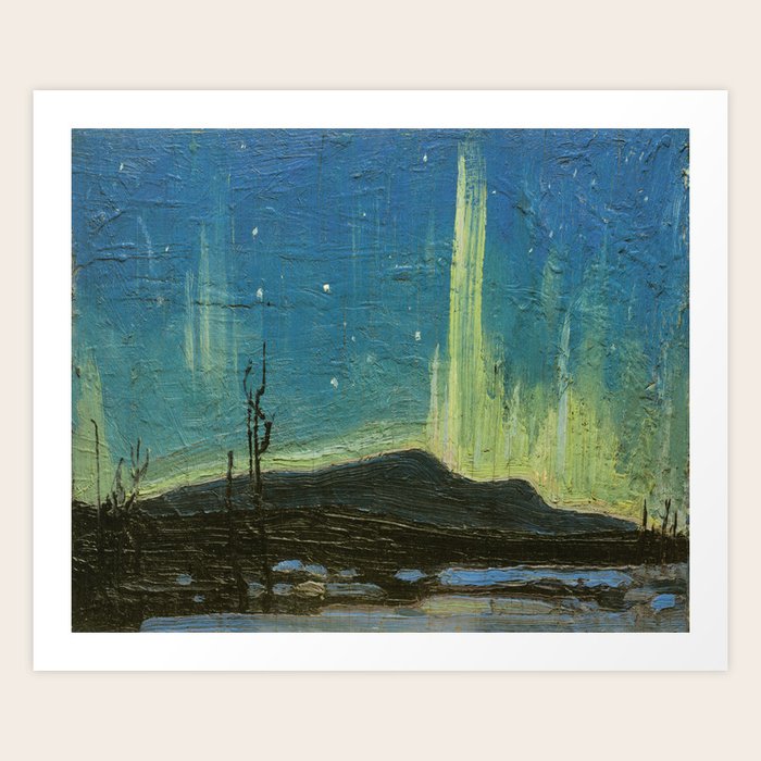 Northern Lights Tom Thomson Art Print by Elegant Chaos Gallery Society6
