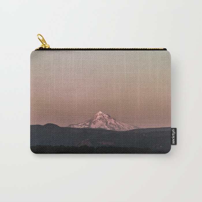 Pastel Peak - Mt. Hood over the Columbia Carry-All Pouch