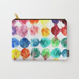 Circles watercolor abstract print Carry-All Pouch