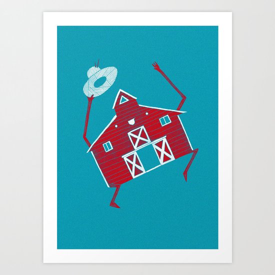 Barn dance Art Print