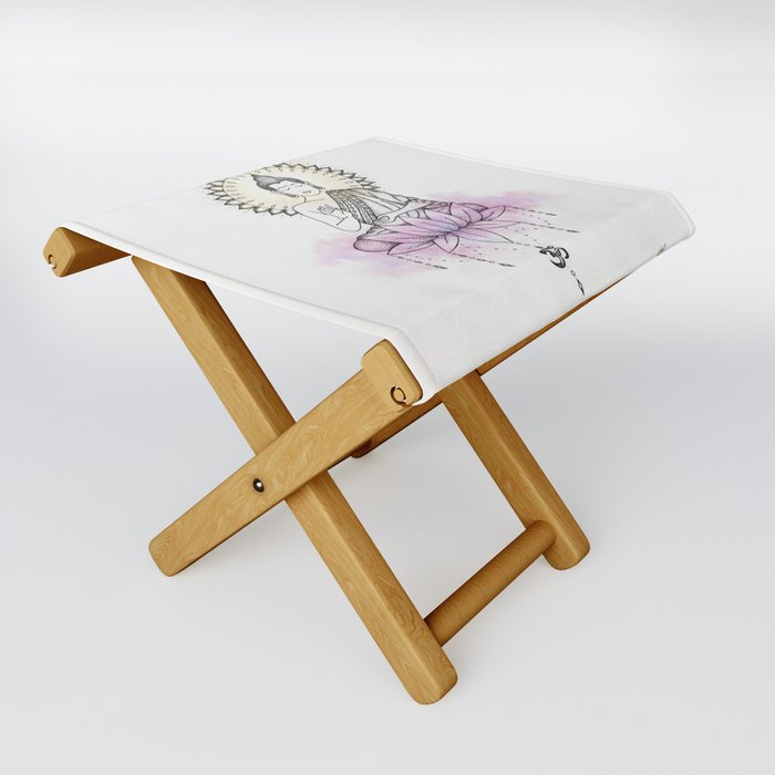 Lotus Buddha Folding Stool