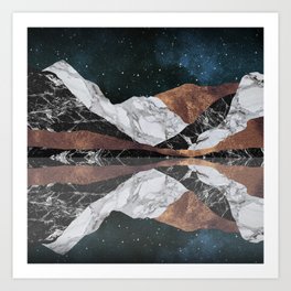 Landscape Mountains Art Print