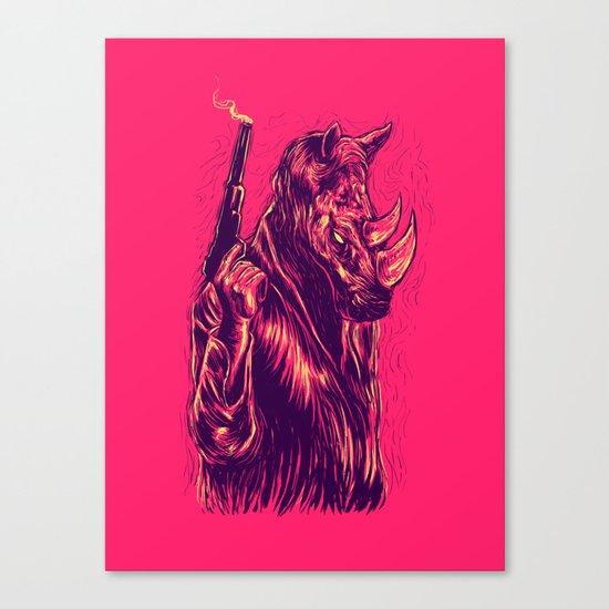 rhinoceros Canvas Print
