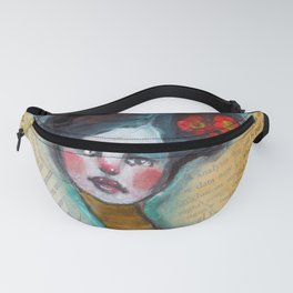 Original Mixed Media Piece by Jenny Manno Fanny Pack