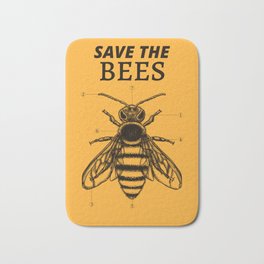 Save the bees Bath Mat
