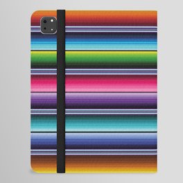 Rainbow Serape Saltillo Mexican sarape blanket vibrant zerape jorongo zarape iPad Folio Case