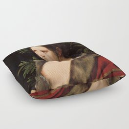 Giorgione Portrait of a Young Woman Laura Floor Pillow