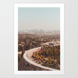 Sunday at The Getty Museum  Art Print