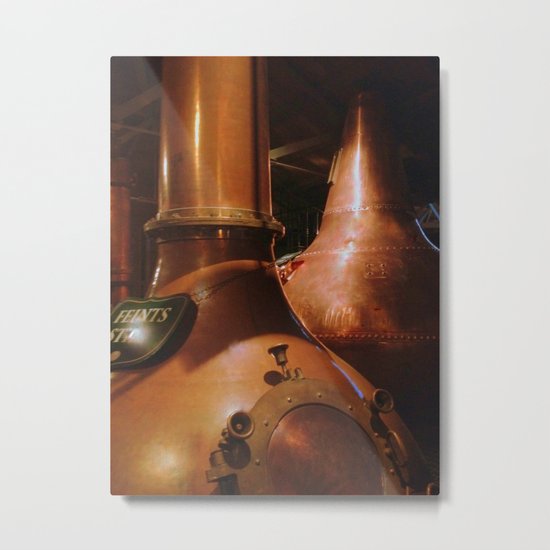 Copper and Whiskey Metal Print
