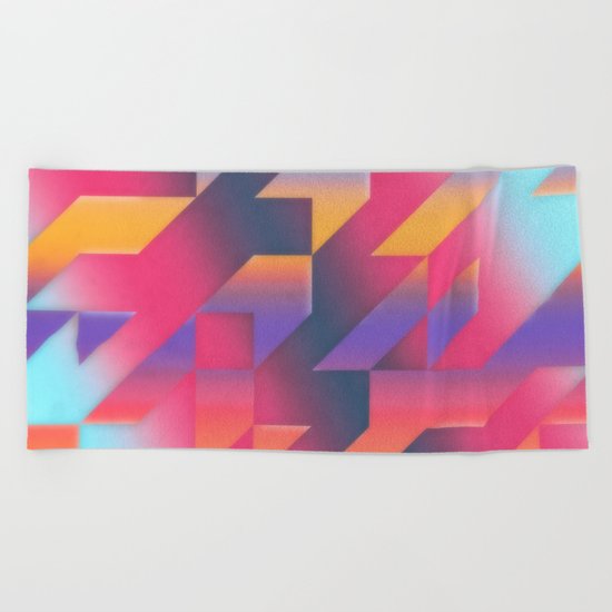 Gradient Harmonies Beach Towel