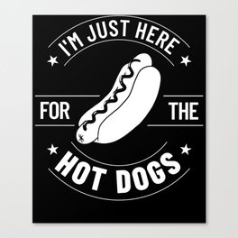 Hot Dog Chicago Style Bun Stand American Canvas Print