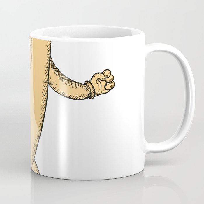 Penguin Runner Running Drawing Coffee Mug