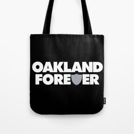 Oakland ForeVer (Raiders): Silver & White Tote Bag