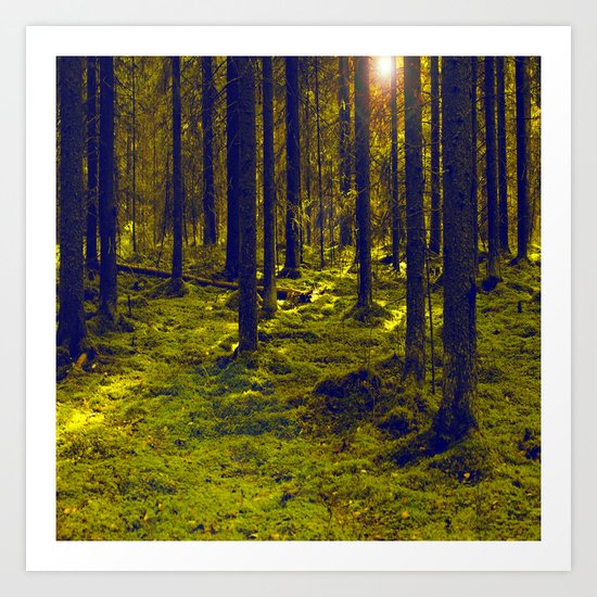 Green Forest Art Print