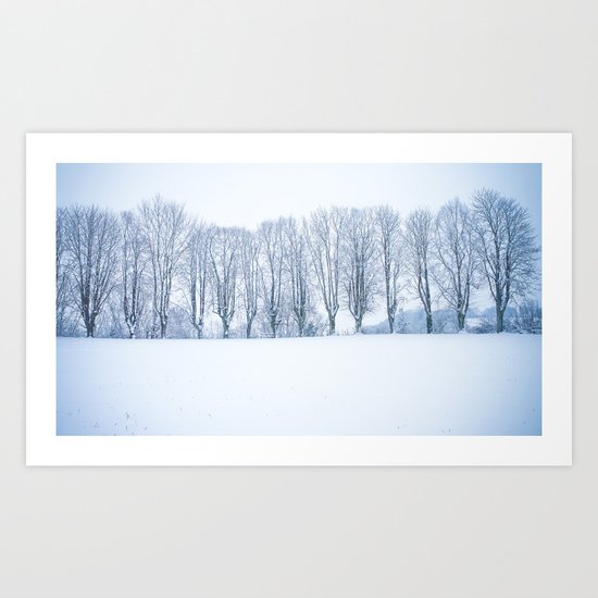 Enneigée Art Print