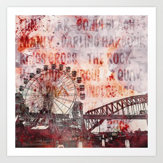 Sydney Luna Park Art Print