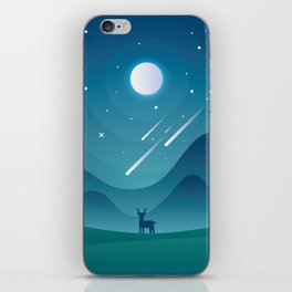 Deer Under the Moon iPhone Skin