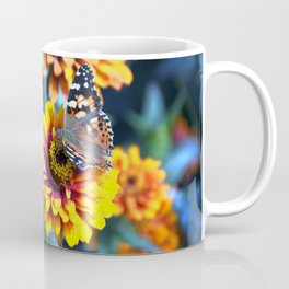 Astonishing Stunning Gorgeous Butterfly Sitting Flower Ultra HD Coffee Mug