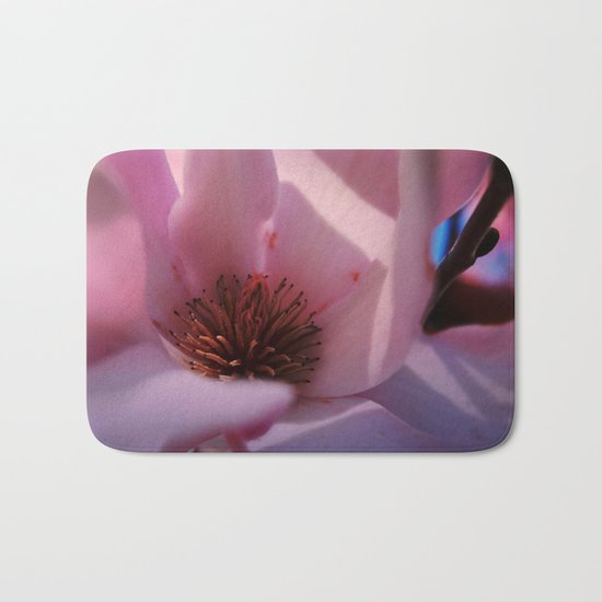 Sweet Pink Magnolia Bath Mat