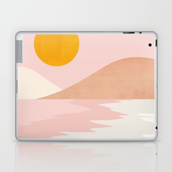 Abstraction_OCEAN_BEACH_SURF_Minimalism_001 Laptop & iPad Skin
