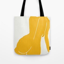 Nude in yellow Tote Bag