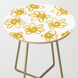 Bold Yellow Flowers Side Table