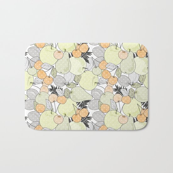 Fruit market . Retro . Bath Mat