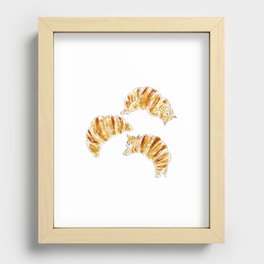 Croissant Cats Recessed Framed Print