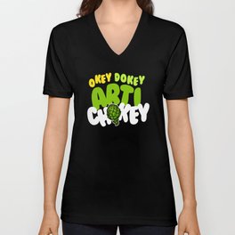Okey Dokey Arti Chokey Artichoke V Neck T Shirt