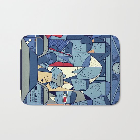 Back to the Future Bath Mat