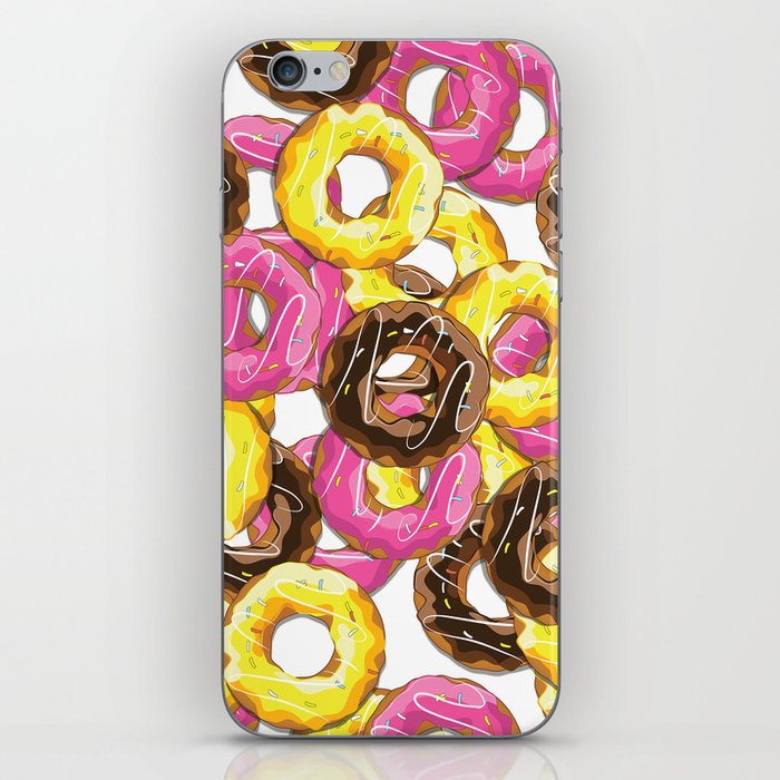 Delicious donut pattern iPhone Skin