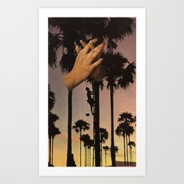 wrapped in fingers Art Print