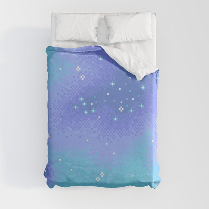 Twilight Nebula (8bit) Duvet Cover