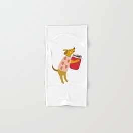 Sweet puppy and strawberry jam Hand & Bath Towel