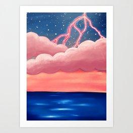 Lightning Beauty Art Print