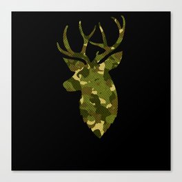 Deer Hunter Tree Camouflage Deer Hunting Funny Hunting Deer Hunter Shirt Canvas Print