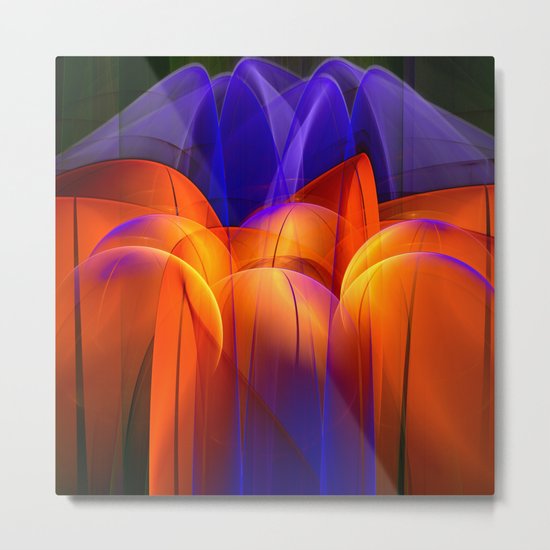 Abstract Energy Metal Print