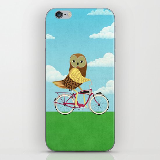 Owl Bicycle iPhone & iPod Skin