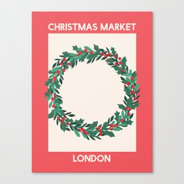 London Christmas Market Canvas Print