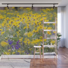 Meadow Gold - Wildflowers in a Mountain Meadow Wall Mural